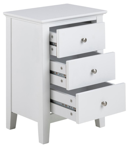 Nightstand Bedside Table Linnea I, white
