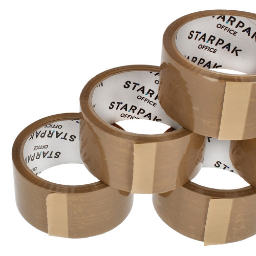 Starpak Packing Tape 48mm x 50m, brown, 6pcs
