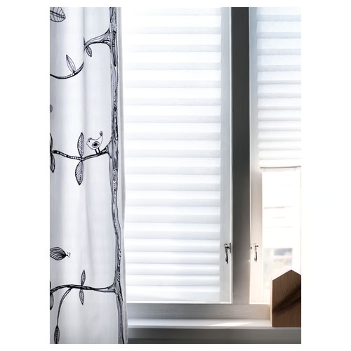 SCHOTTIS Pleated blind, white, 90x190 cm