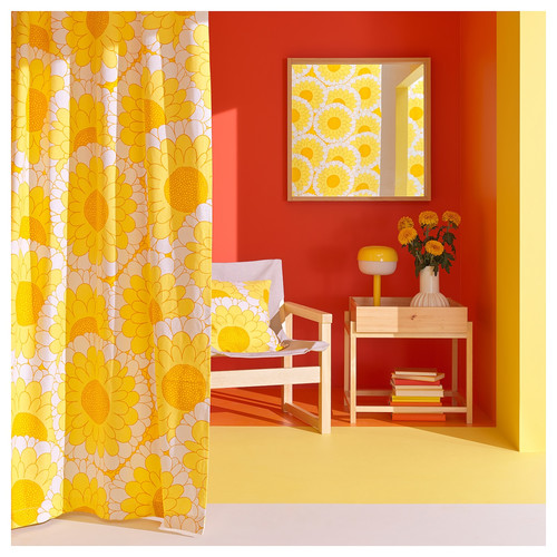 SANDETERNELL Pre-cut fabric, yellow, 150x300 cm