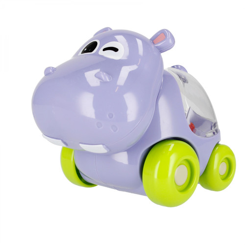 Bam Bam Cartoon Slide Car with Rattle Hippo 6m+