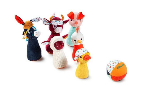 LILLIPUTIENS Bowling with Ball - Farm Bell 12m+