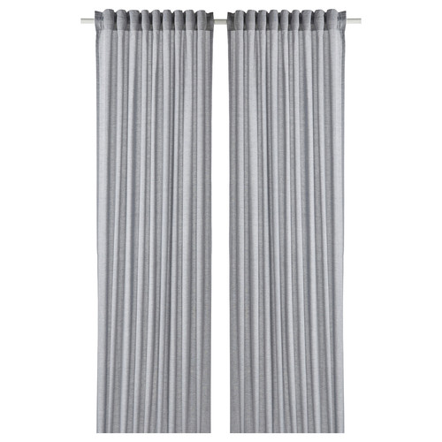 HANNALILL Curtains, 1 pair, dark blue, 145x300 cm