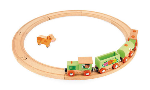 Janod Story Farm Train with Tracks 3+