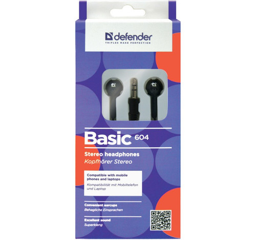 Defender In-ear Headphones Defender Basic 604, black