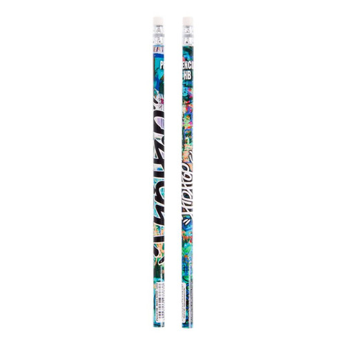 Pencil Set Graffiti 4-pack, assorted patterns