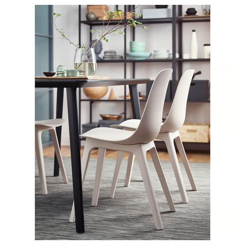 ODGER Chair, white, beige