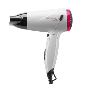 Concept Hair Dryer Folding Beautiful VV5740, white-pink