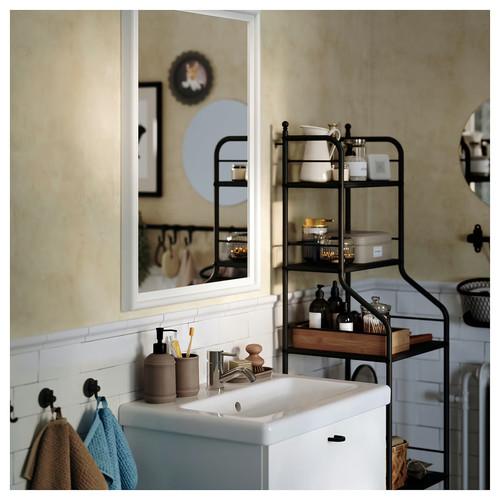 PINGSTSYREN Mirror, white, 60x80 cm