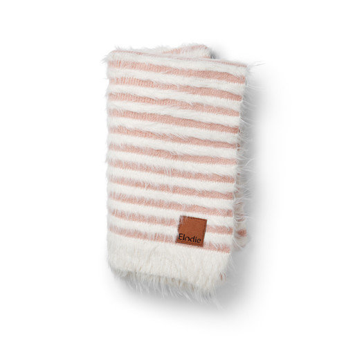 Elodie Details Furry Knit Blanket - Faded Rose