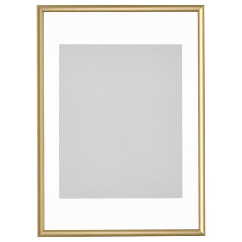 SILVERHÖJDEN Frame, gold-colour, 50x70 cm