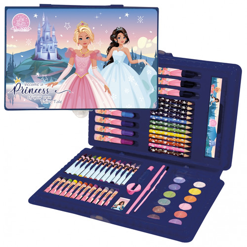 Kids Art Creative Case Stationery Set 71pcs Princess