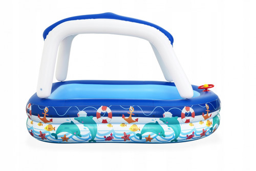 Bestway Inflatable Paddling Pool Sea Captain 2.13m x 1.55m x 1.32m 3+