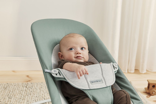 BABYBJORN Bouncer Balance Soft Light sage/Grey, Woven/Jersey