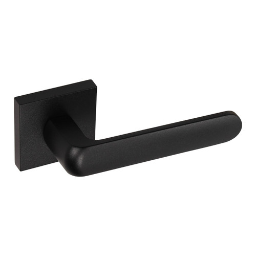 Gamet Door Handle Organic, square rose, black