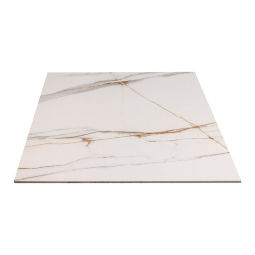 Gres Tile Sidamo Ceramstic 60 x 60 cm, white, polished, 1.44 m2