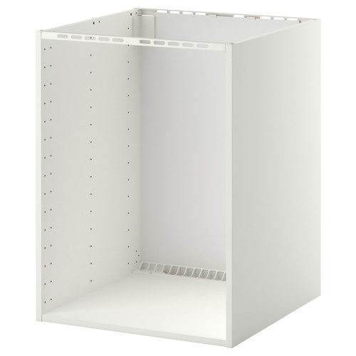 METOD Base cabinet for built-in oven/sink, white, 60x60x80 cm