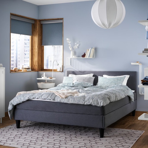 SÄBÖVIK Divan bed, Vissle grey, 140x200 cm