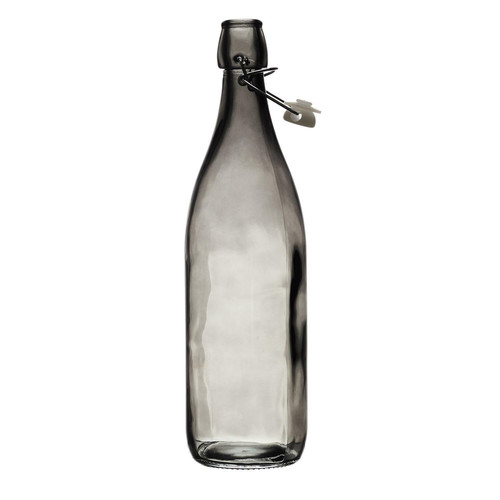 Decorative Glass Bottle 1L, smoked