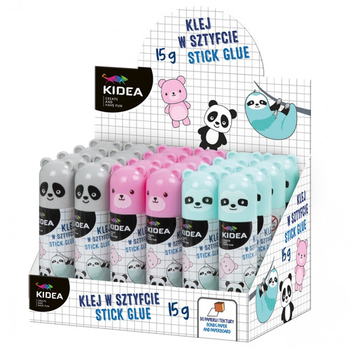 Kidea Stick Glue Animals 16g x 24pcs
