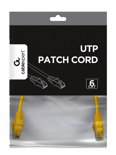 Gembird Patch Cord Cat.6 UTP 0.25m yellow