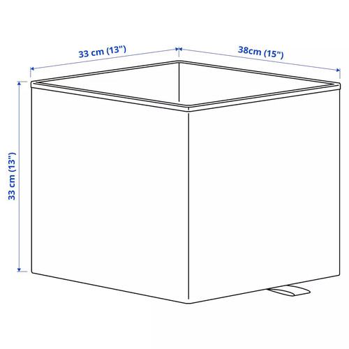 KOSINGEN Box, light grey, 33x38x33 cm
