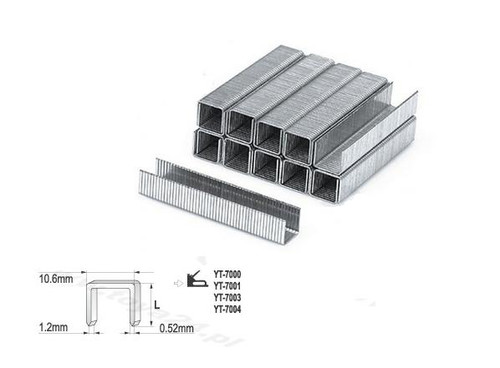 Yato Staples 12x10.6mm 1000pcs 7025