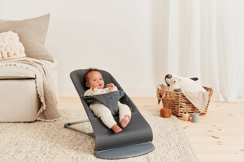 BABYBJÖRN Bouncer Bliss Woven - Anthracite + Toy