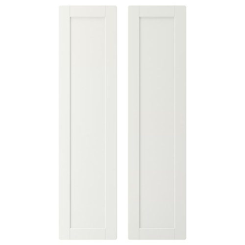 SMÅSTAD Door, white, with frame, 30x120 cm