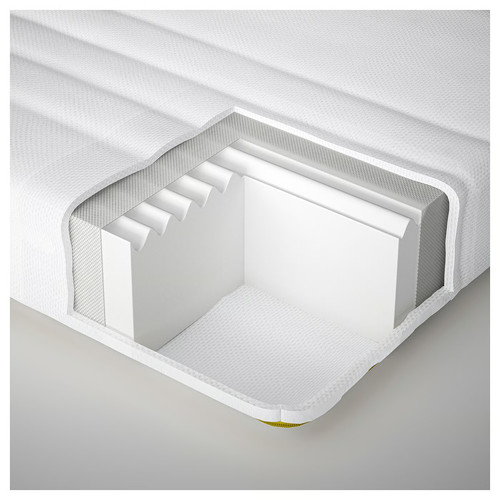 UNDERLIG Foam mattress for junior bed, white, 70x160 cm