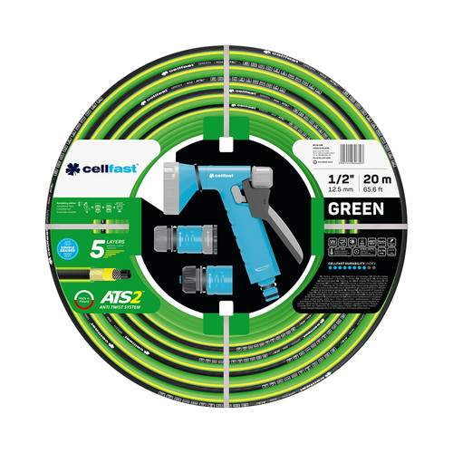 Garden Hose Set with GREEN ATS2™ Hose 1/2" 20m