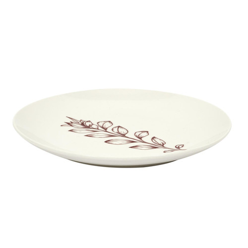 Plate Ramoscello, red flower