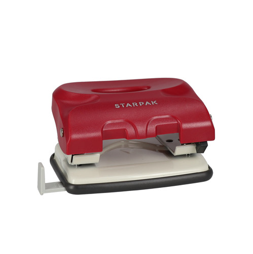 2-Hole Punch 5.5mm, plastic, 1pc, dark red