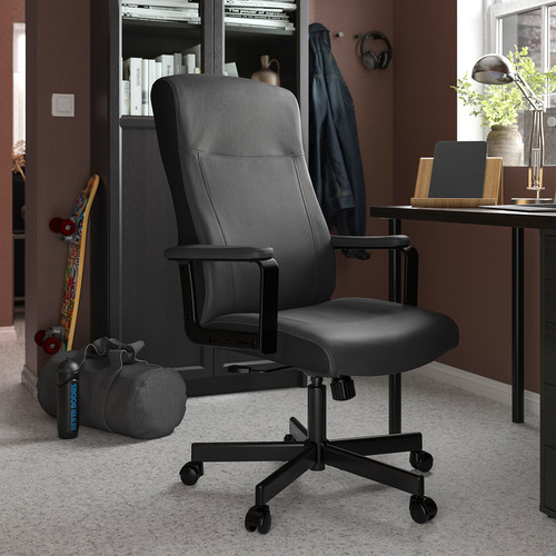 MILLBERGET Swivel chair, Murum black