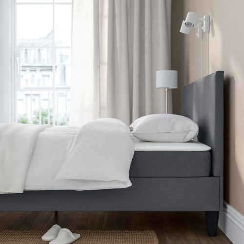 SÄBÖVIK Divan bed, Vissle grey, 140x200 cm