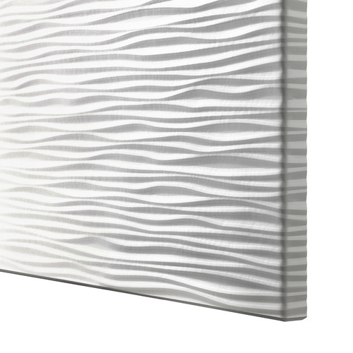 BESTÅ Storage combination with drawers, Laxviken white/Selsviken high-gloss/white, 180x40x74 cm