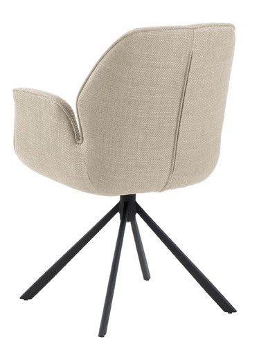 Swivel Chair Aura with Armrests Aura, beige