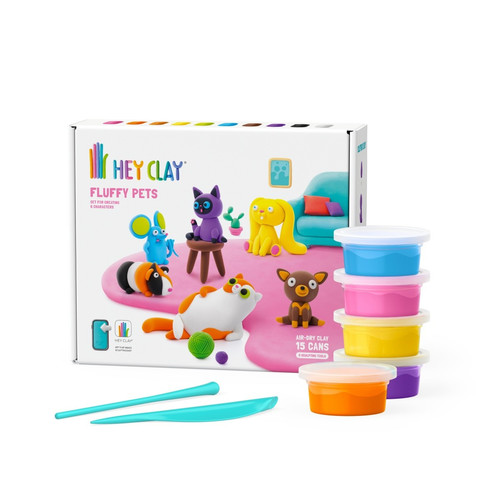 Hey Clay Modelling Compound Fluffy Pets 3+