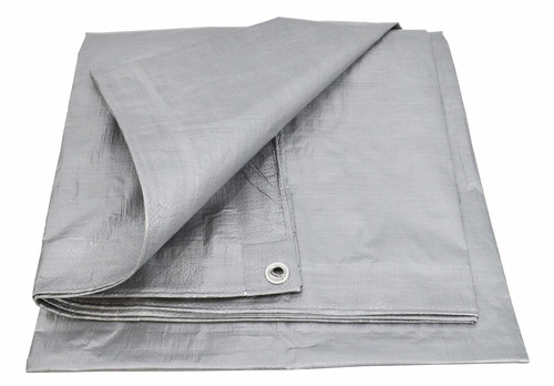 AwTools Tarpaulin 120g 3x4 m, silver