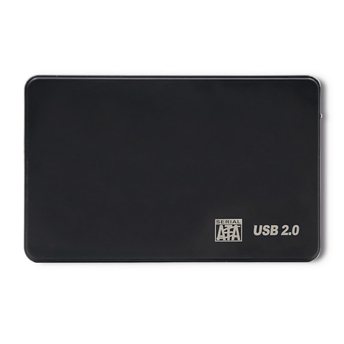 Qoltec Aluminium External Hard Drive Case HDD/SSD 2.5'' SATA3 | USB 2.0, black