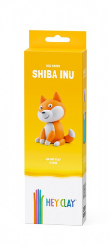 Hey Clay Air-Dry Clay Dog Story Shiba Inu 3+