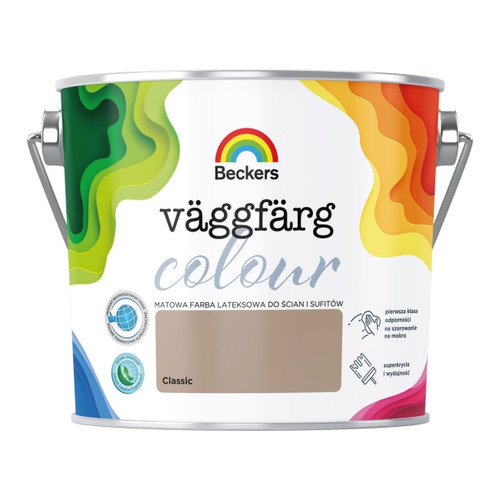 Beckers Matt Latex Paint Vaggfarg Colour 2.5l classic