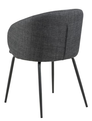 Upholstered Chair Eleanor, dark grey