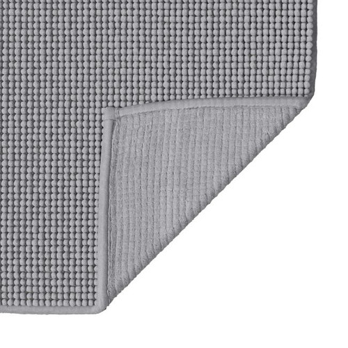 GoodHome Bath Mat Kina 50 x 70 cm, mineral grey