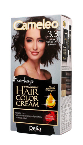 Delia Cosmetics Cameleo Hair Color Cream no. 3.3 Dark Chocolate Brown