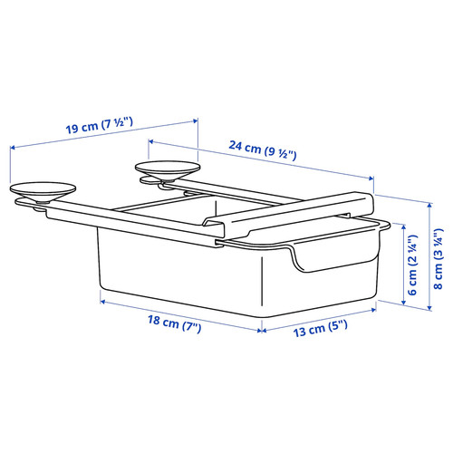 KLIPPKAKTUS Storage box for fridge