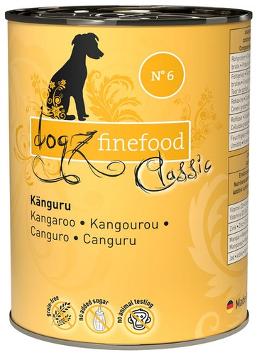 Dogz Finefood Dog Wet Food N.06 Kangaroo 400g