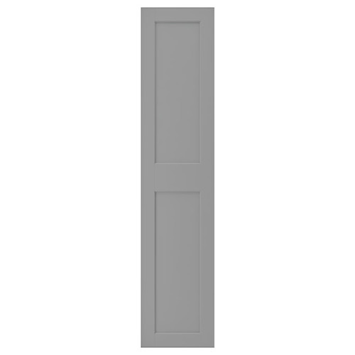 GRIMO Door with hinges, grey, 50x229 cm