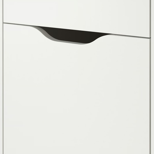 ALEX Drawer unit on castors, white/black, 36x50 cm