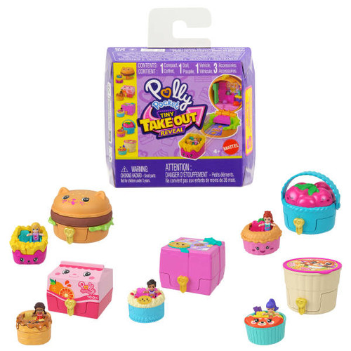 Polly Pocket Tiny Take Out Reveal Assortment, 1pc, assorted, JCR44 4+